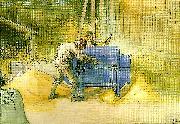 Carl Larsson kastningen oil painting reproduction